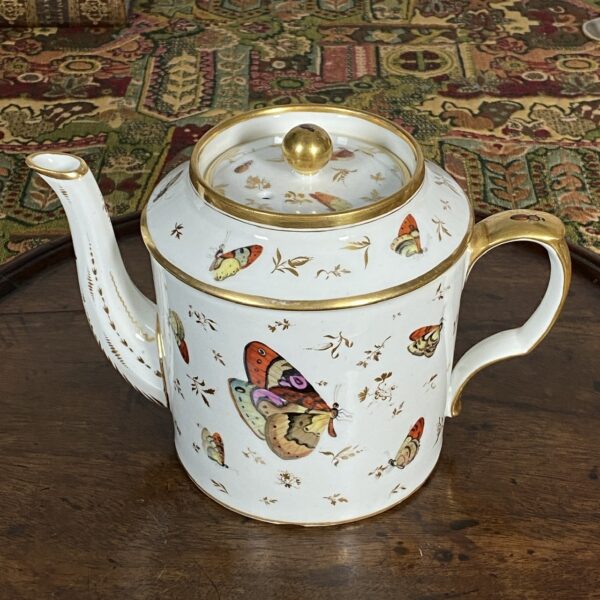 Paris Porcelain Teapot Painted With Insects, c1790 - Image 10
