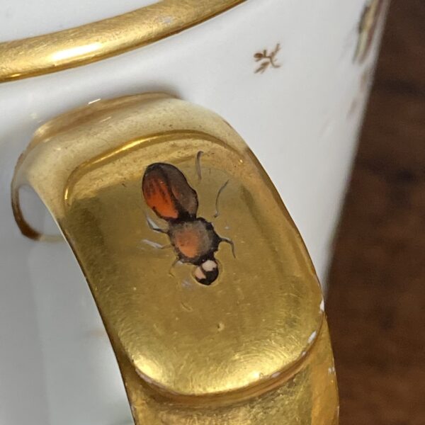Paris Porcelain Teapot Painted With Insects, c1790 - Image 6