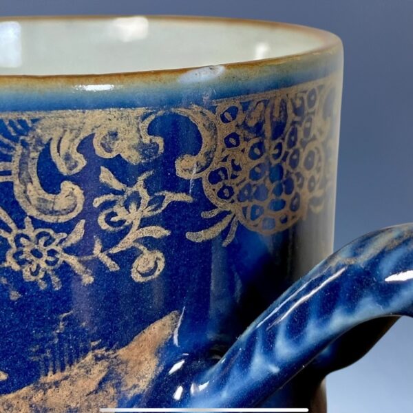 Chinese Export Powder Blue Mug. - Image 2