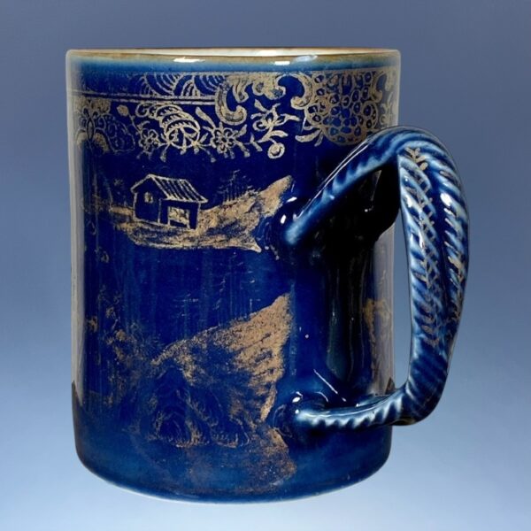 Chinese Export Powder Blue Mug. - Image 4