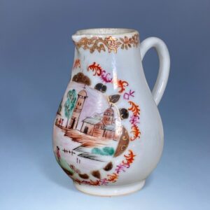 Chinese Export Porcelain Cream Jug - Meissen Style Decoration.
