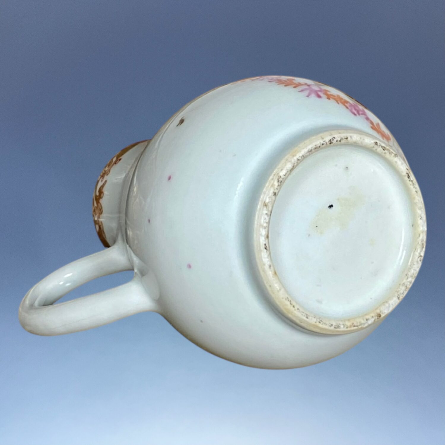 Chinese Export Porcelain Cream Jug - Meissen Style Decoration. - Image 3