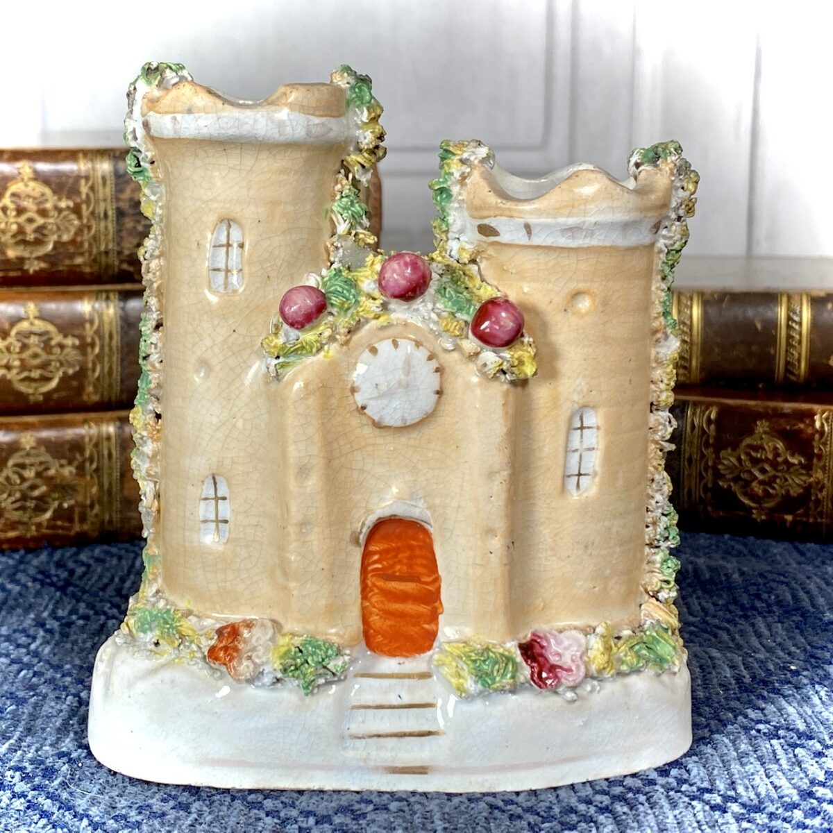 Antique Staffordshire Small ‘Castle’ Pastille Burner