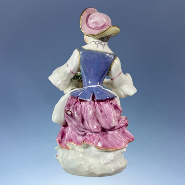 C18th Bow Figure of a Girl Holding a Basket of Grapes. - Image 6