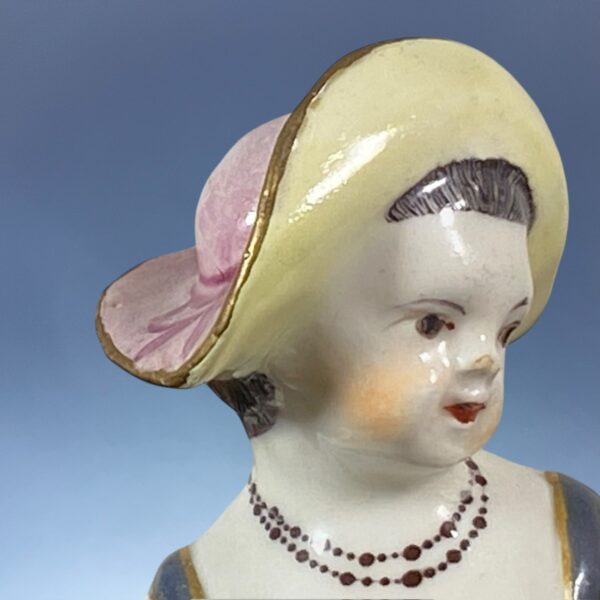 C18th Bow Figure of a Girl Holding a Basket of Grapes. - Image 8