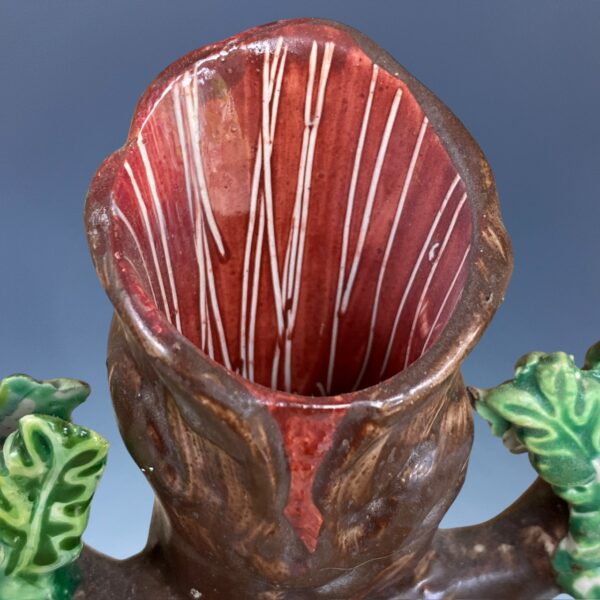 Antique Staffordshire Pottery Ram Spill Holder. - Image 7