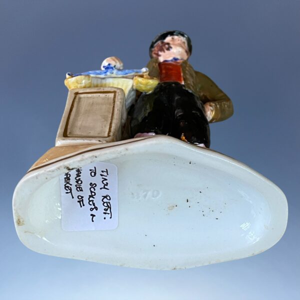 C19th Staffordshire Porcelain Figure of a Fruit Seller. - Image 6