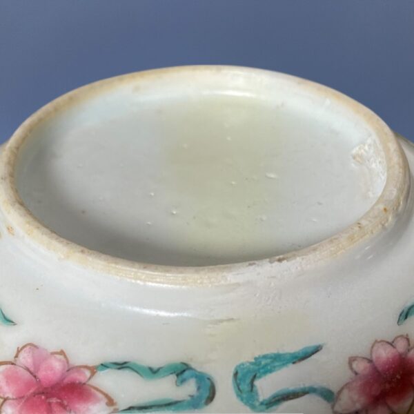 C18th Chinese Export Porcelain- Famille Rose Sucrier & Cover - Image 7