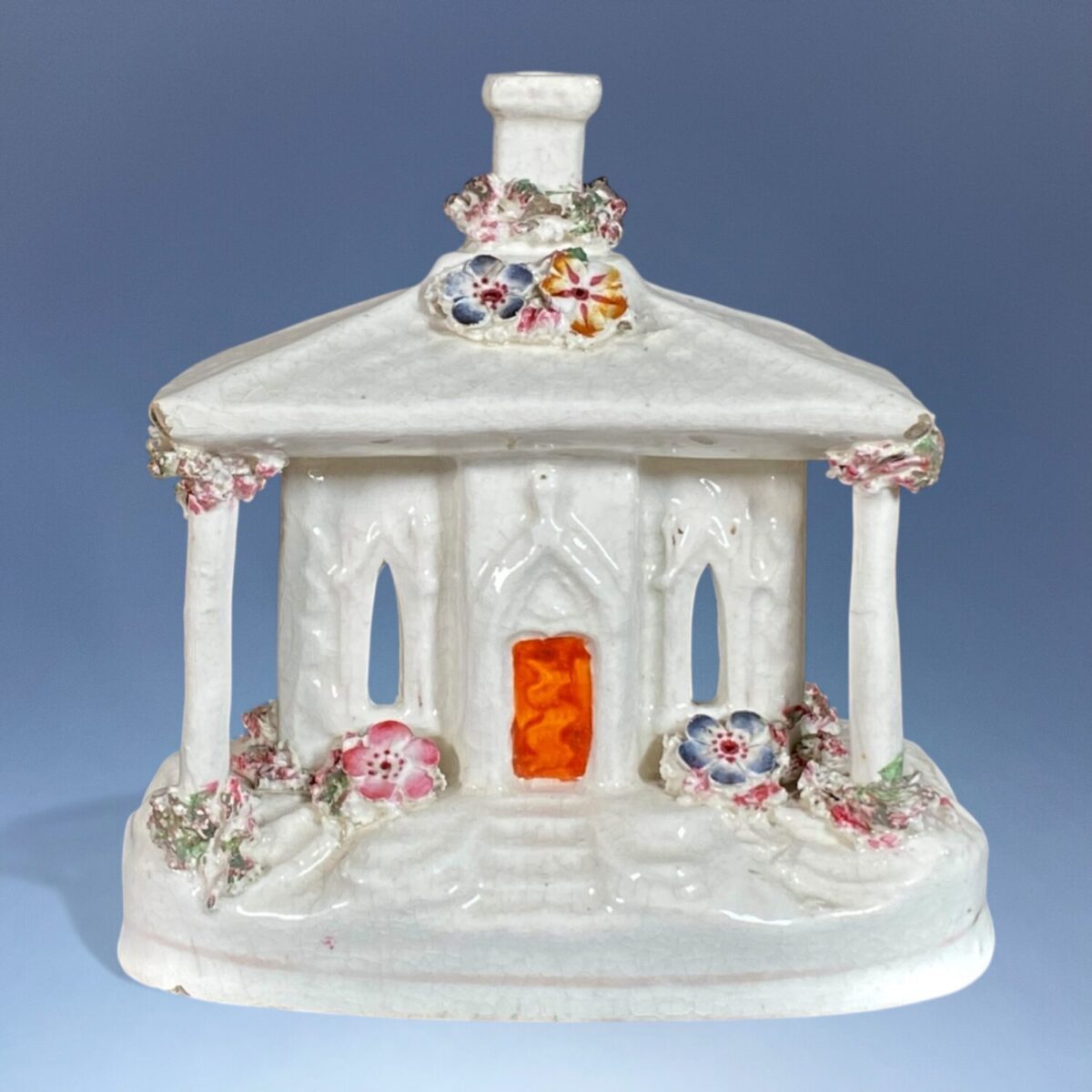 C19th Staffordshire Cottage Pastille Burner.