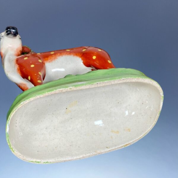 C19th Staffordshire Pottery Stag with Bocage - Image 5