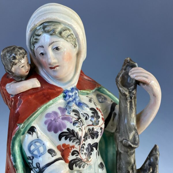 Staffordshire Pottery Figure - 'Widow and Orphans' - Image 2