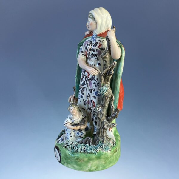 Staffordshire Pottery Figure - 'Widow and Orphans' - Image 6