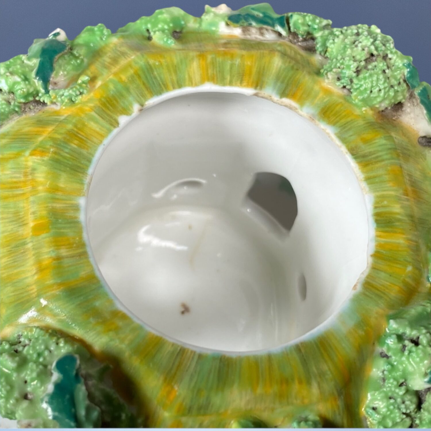 C19th English Porcelain Pastille Burner Cottage. - Image 4