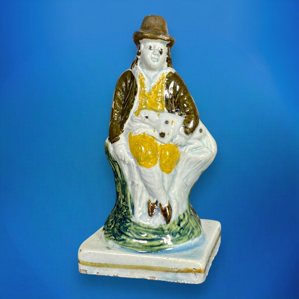 Staffordshire – Prattware Figure of a Gamekeeper.