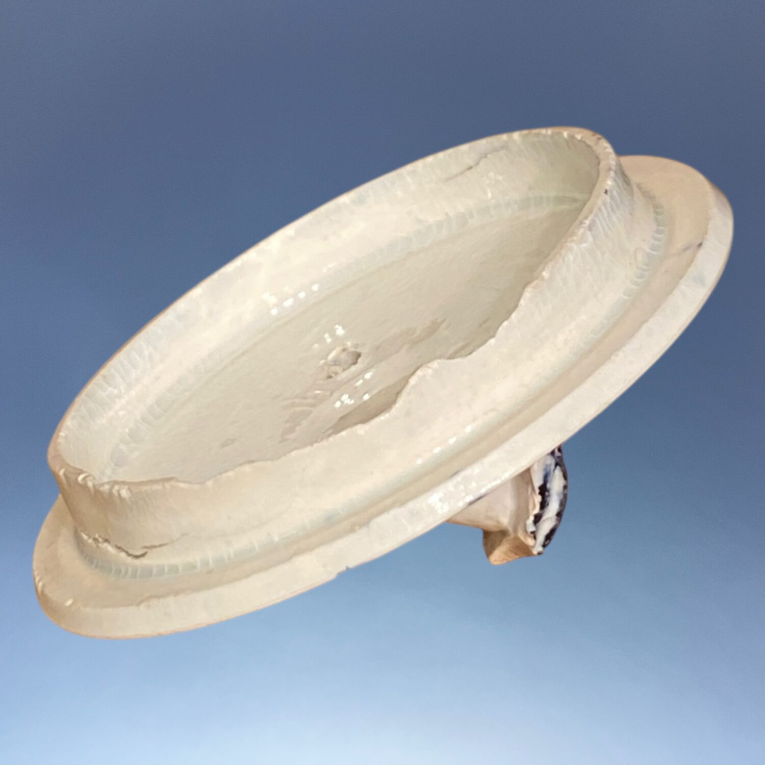 C18th English Pearlware Teapot & cover, c1790 - Image 4