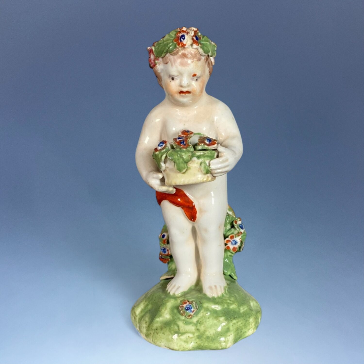 Early C19th Derby Porcelain Small Figure of a Putto