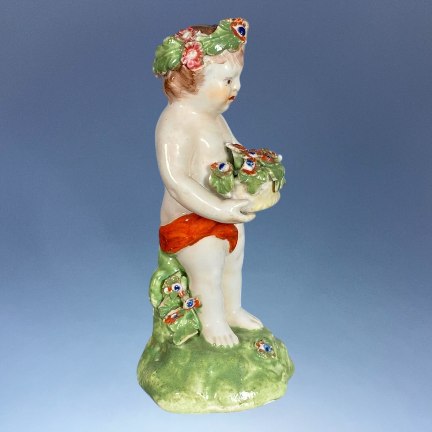 Early C19th Derby Porcelain Small Figure of a Putto - Image 2