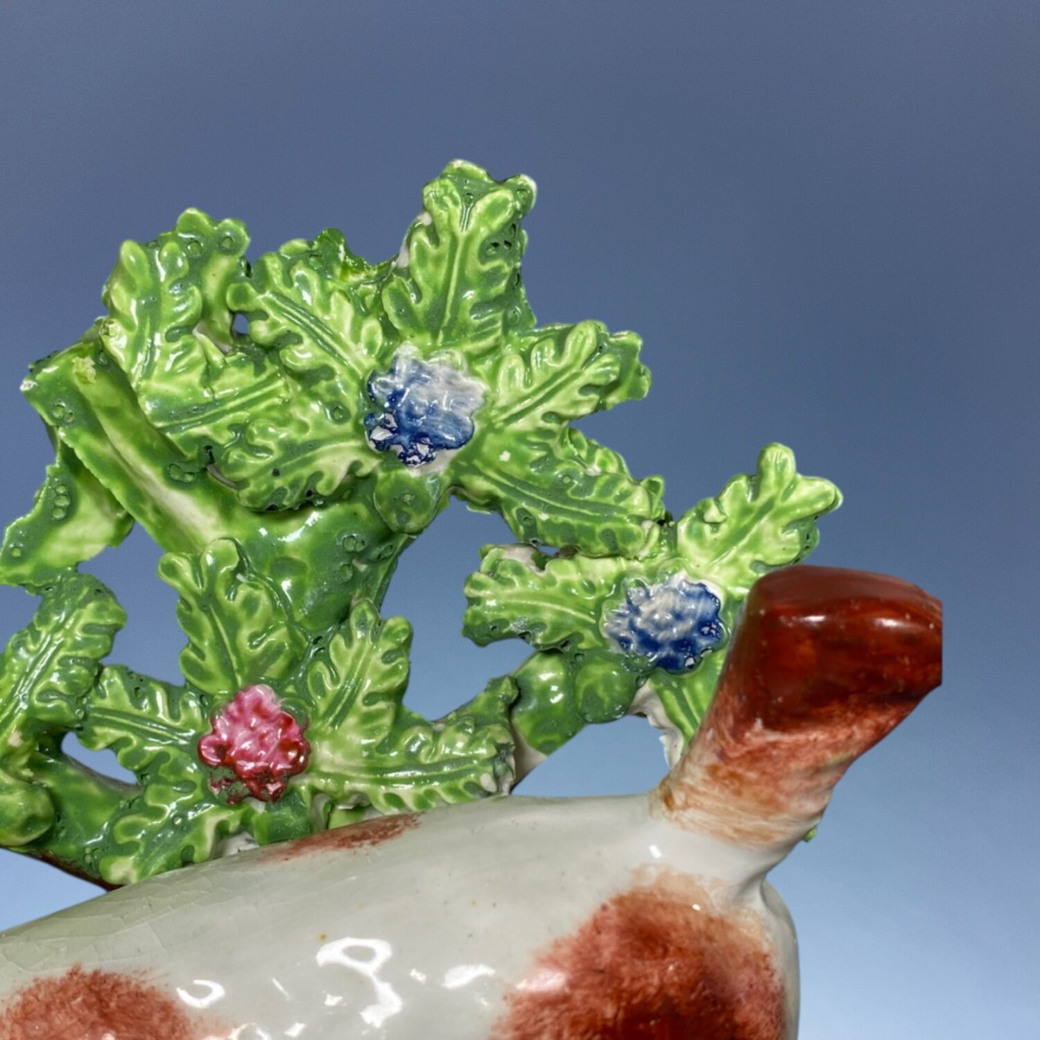 Early Staffordshire Model of a Setter with Bocage. - Image 4