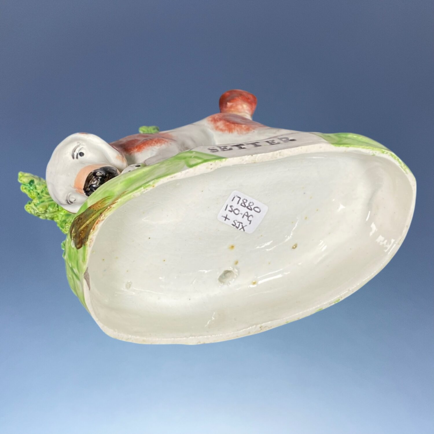 Early Staffordshire Model of a Setter with Bocage. - Image 6