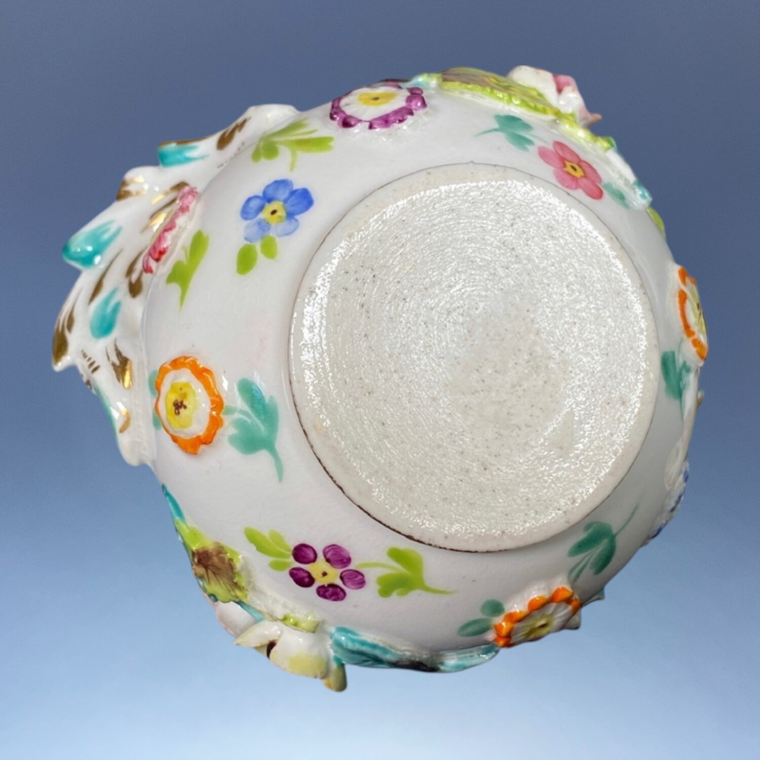 C19th Coalport/Coalbrookdale Inkpot. - Image 9