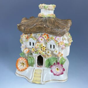 Early Victorian Staffordshire Cottage Pastille Burner.