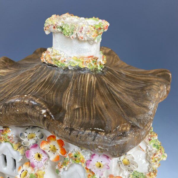 Early Victorian Staffordshire Cottage Pastille Burner. - Image 6