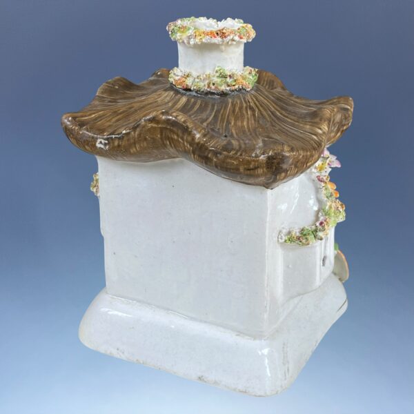 Early Victorian Staffordshire Cottage Pastille Burner. - Image 5