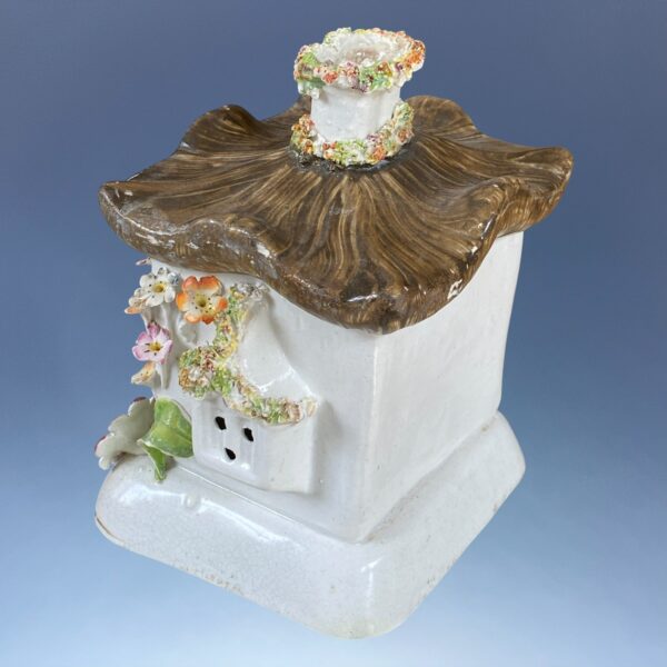 Early Victorian Staffordshire Cottage Pastille Burner. - Image 4