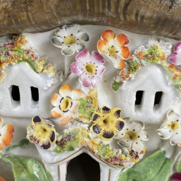 Early Victorian Staffordshire Cottage Pastille Burner. - Image 9