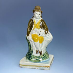 Staffordshire - Prattware Figure of a Gamekeeper.