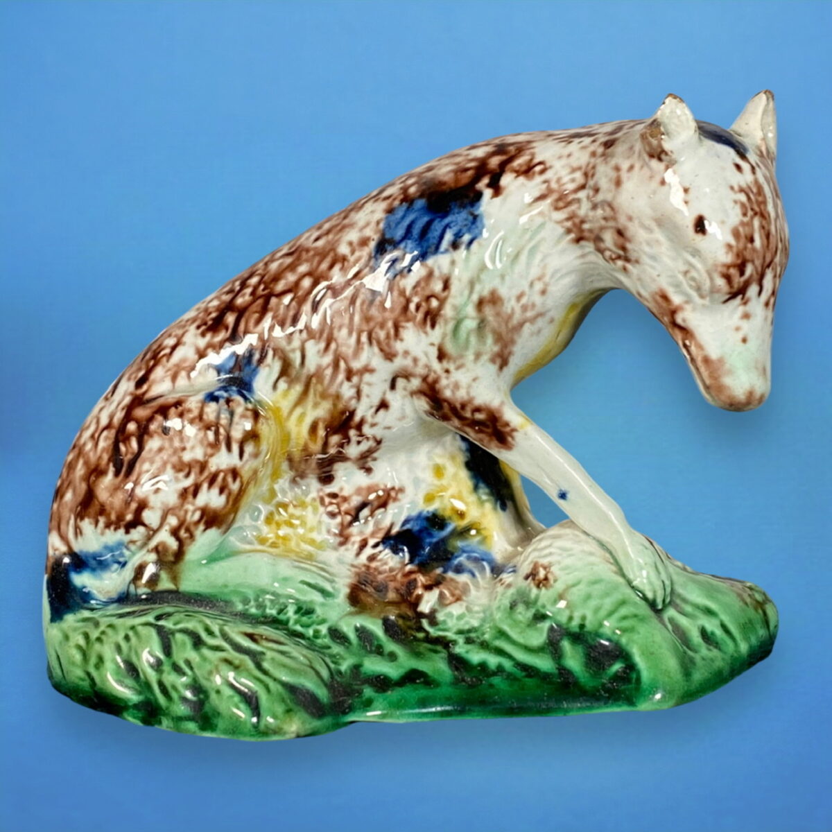 Early Staffordshire Pottery Model of a Fox.