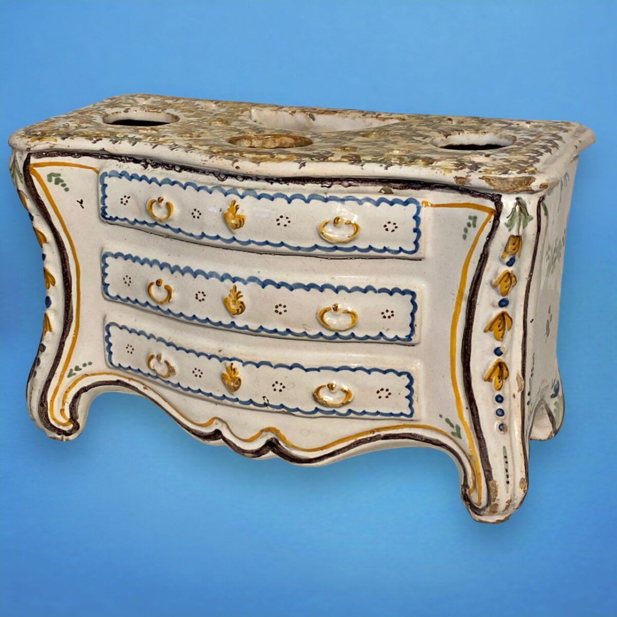European Faience Bough Pot