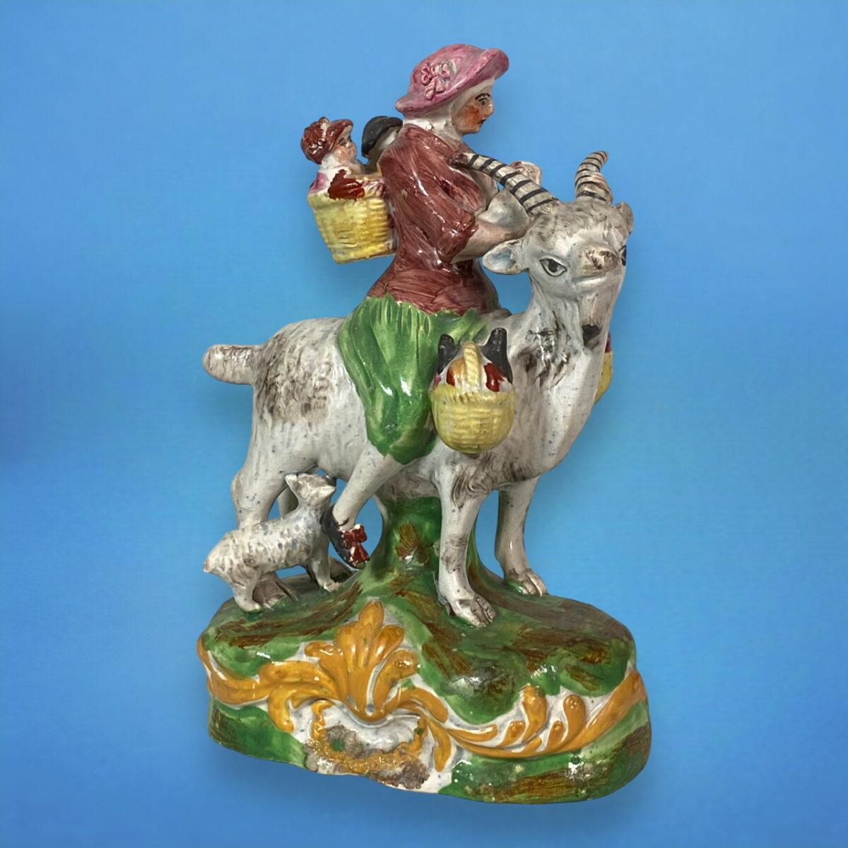 Staffordshire Welch Tailor’s Wife Riding a Goat.