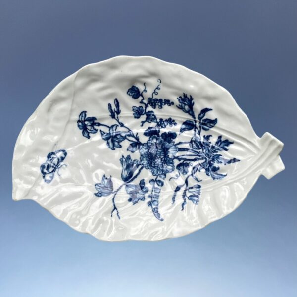 C18th Worcester Porcelain ’Cabbage Leaf’ Dish - Image 5