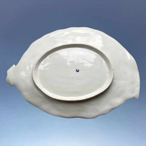 C18th Worcester Porcelain ’Cabbage Leaf’ Dish - Image 9