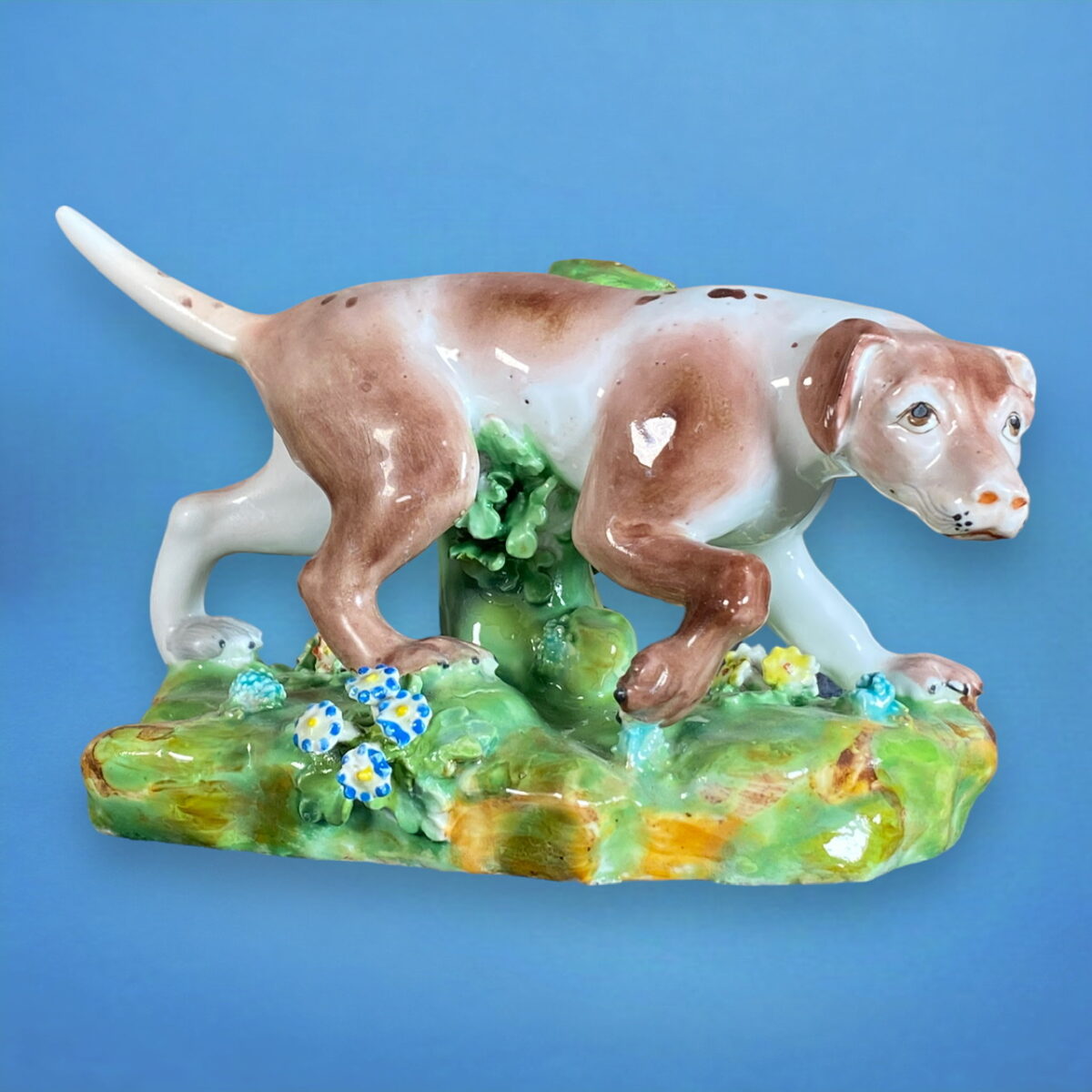 Derby Porcelain Model of a Pointer.