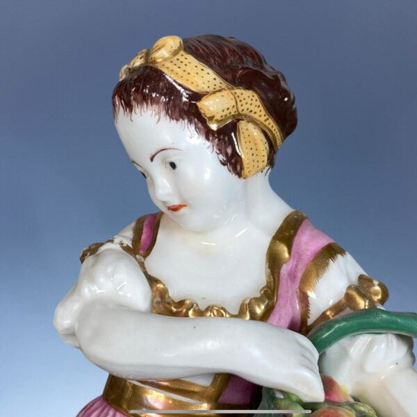 Fine Pair of C19th Staffordshire Porcelain Seasons - Image 4