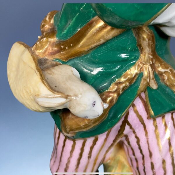 Fine Pair of C19th Staffordshire Porcelain Seasons - Image 7