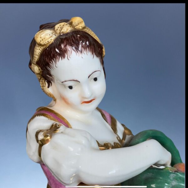 Fine Pair of C19th Staffordshire Porcelain Seasons - Image 10
