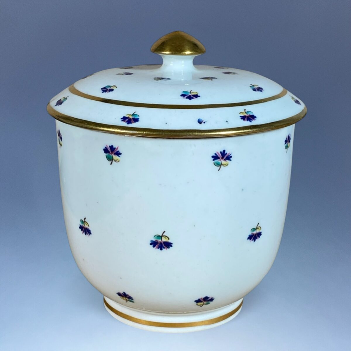 C18th Caughley Porcelain Sucrier and Cover