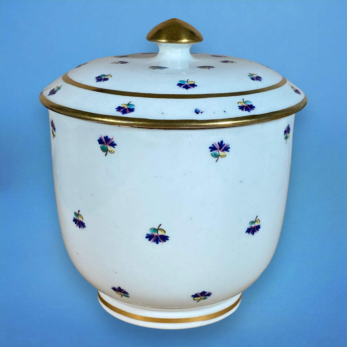 C18th Caughley Porcelain Sucrier and Cover