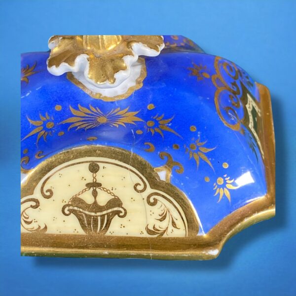 (Clearance) English Porcelain Square Inkwell & Cover - Image 7