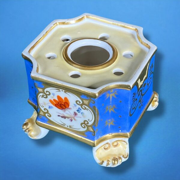 (Clearance) English Porcelain Square Inkwell & Cover - Image 5