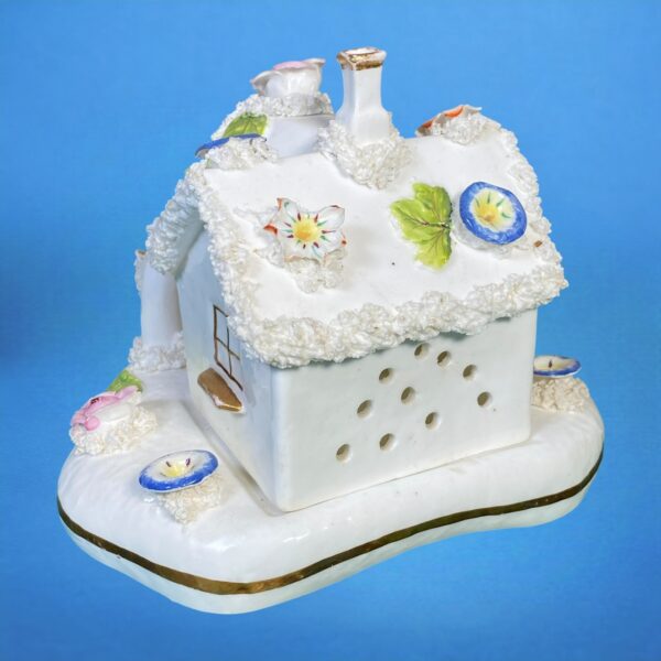 Staffordshire porcelain Cottage Pastille Burner - Image 8