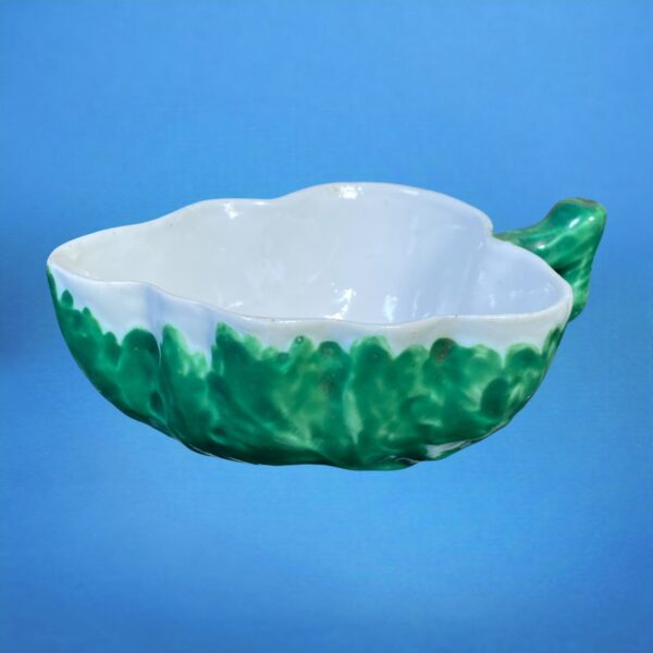 18th Century Italian Porcelain Leaf Shape Butter Boat - Image 7