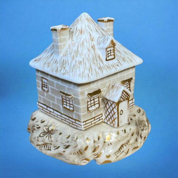 Staffordshire Miniature Pastille Burner Cottage. - Image 9