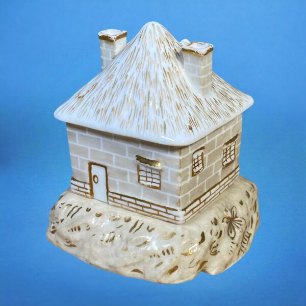 Staffordshire Miniature Pastille Burner Cottage. - Image 6