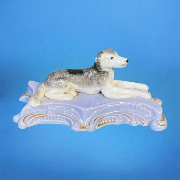 Staffordshire Model of a Dog on a Lavander Coloured Base. - Image 7