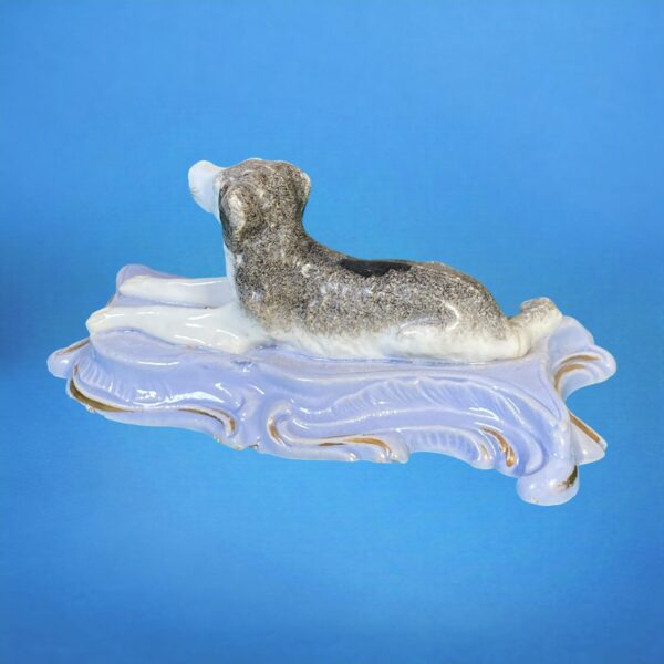 Staffordshire Model of a Dog on a Lavander Coloured Base. - Image 5