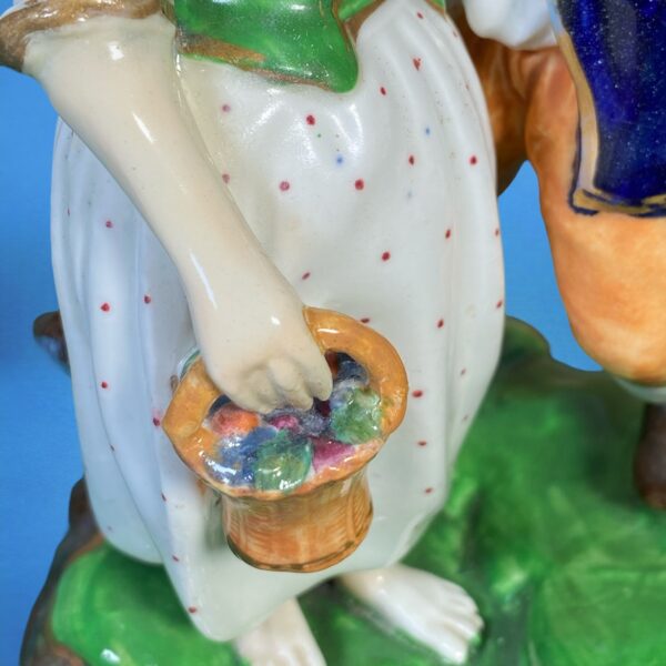 Rare Pair of Staffordshire Figures - Couples Embracing... - Image 10